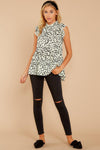 Grunge Bohemian Chic Leopard Bluse Cowgirl
