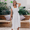 Vintage Weiß gestreiftes Kleid 2021