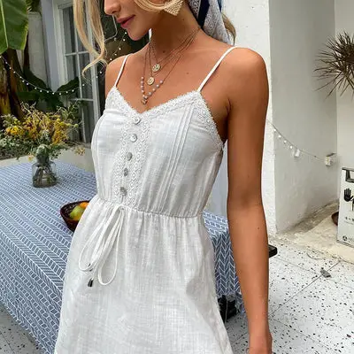 Spitze Weißes Kleid Zeremonie Vintage