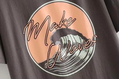 Böhmisches Make-Wave-T-Shirt Reizend