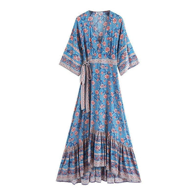 Blaues Hippie-it-Kleid beste