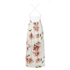Bohème-Kleid mit weißen Blumen trend