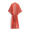 Kimono-Kleid im böhmischen Stil Stil