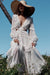 Leichtes und sexy weißes Bohème-Kleid Elegant