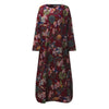 Maxi-Langes Kleid mit Blumen im böhmischen Stil für ein Boho-Leben