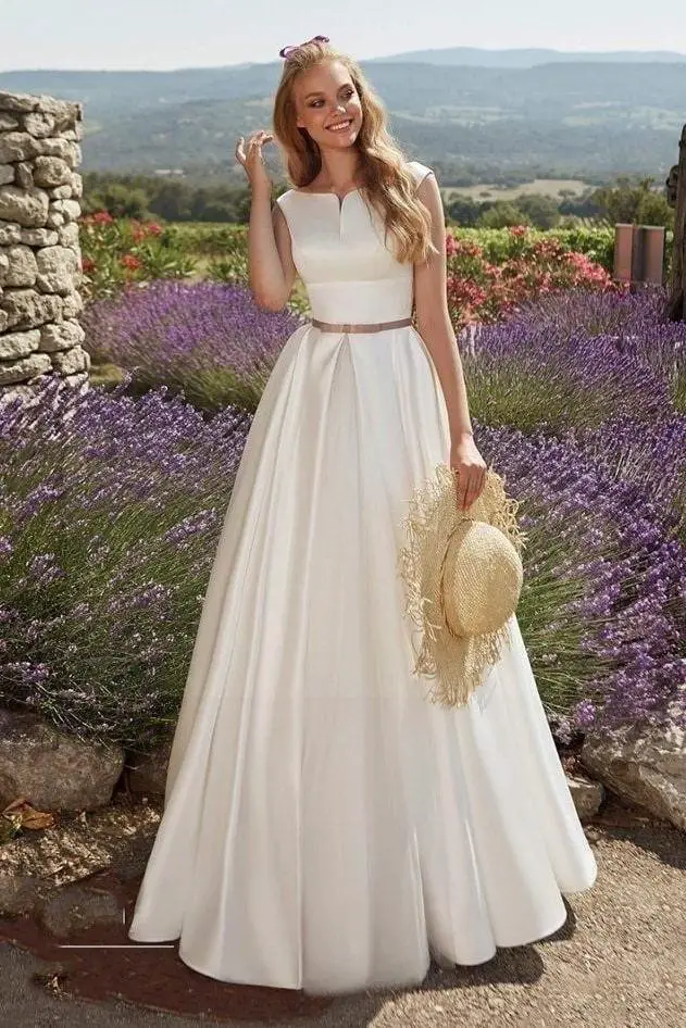 Romantisches böhmisches Brautkleid Modus