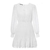 Romantisches weißes Bohème-Kleid 2020