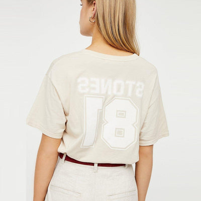 T-Shirt mit R-Tönen im Vintage-Stil boho