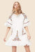 Weißes Hippie-Bohème-Kleid für ein Boho-Leben