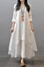Weißes böhmisches Kleid Langes Baumwollkleid beste