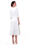 Weißes langes Kleid Bohemianisches Hochzeitskleid chic