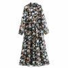 Hippie-Fleurie-Kleid mit Rabattu-Kragen - Boho-Kleid.com
